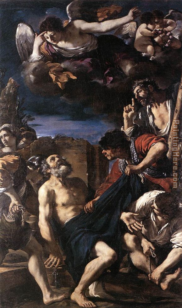 The Martyrdom of St Peter painting - Guercino The Martyrdom of St Peter art painting